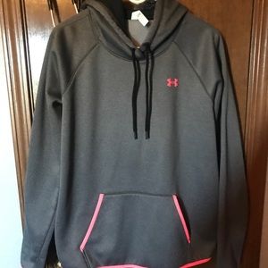Under Armour Hoodie Grey and coral